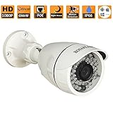 HOSAFE 2MB6P HD IP Camera POE Outdoor 2MP 1920x1080P Night Vision ONVIF Motion Detection Email Alert Remote View Via Smart Phone/Tablet/PC
