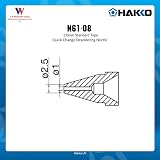 Hakko N61-08 Desoldering Nozzle 1.0mm for FR-301 FR-4100 Series view 2
