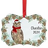Eurasian Eagle Owl Christmas Ornament 2024