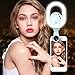 Selfie Light with Phone Clip - Luxsure 3 Modes 135° Rotatable Ring Lighting Kit with Wide Angle Lens Macro Lens, Compatible with iPhone Xs/X/MAX Samsung Most Smartphones