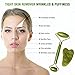 Jade Roller and Gua Sha Massage Tool for Face Neck Body , Natural Jade Stone Set for Slimming and Firming Skin ,Facial Roller for Rejuvenate Skin and Reduce Wrinkles Aging