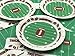 Serves 60 Football Touchdown Plates | 9 Inches Dinner Plates - 60 Count - Ideal for Superbowl, playoffs, birthday party, baby shower
