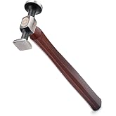 WUTA Leather Hammer Double Head Cobblers Hammer Mirror Polishing Carbon Steel Mallet for Professional Leather Craft Tool (gen 1)