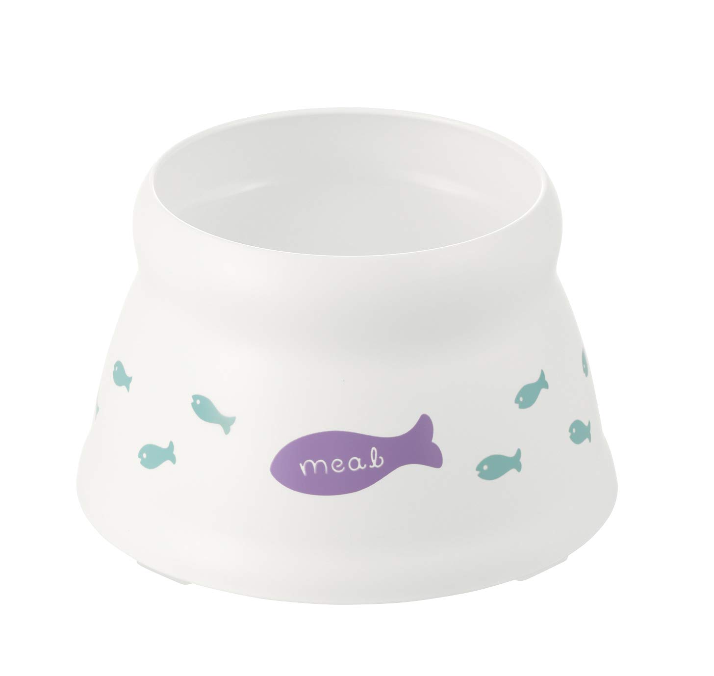 リッチェル こぼれにくい 脚付キャットディッシュ ホワイト S サイズ商品画像