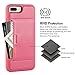 ZVE Wallet Case for Apple iPhone 8 Plus and iPhone 7 Plus, 5.5 inch, Slim Leather Wallet Case with Credit Card Holder Slot Pocket Protective Case Cover for Apple iPhone 7 Plus / 8 Plus - Rose