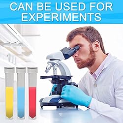 Qfeley 50 Pack 10ml Lab Plastic Frozen Test Tubes