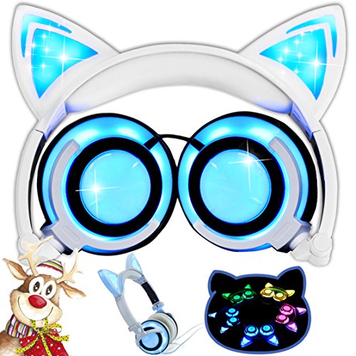Kids-Cat-Ear-Headphones-RechargeableUpgraded-Version-Christmas-Gifts-Wired-OnOver-ear-Foldable-LED-Lights-Gaming-Headsets-for-Girls-or-Boys-Compatible-with-IOS-Phone-and-Android-Phone-Laptop