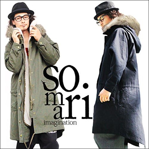 Amazon Somari デザインロングモッズコート メンズコート モッズ ロング フェイクファー ユニセックス Style ネイビー 2 コート ジャケット 通販
