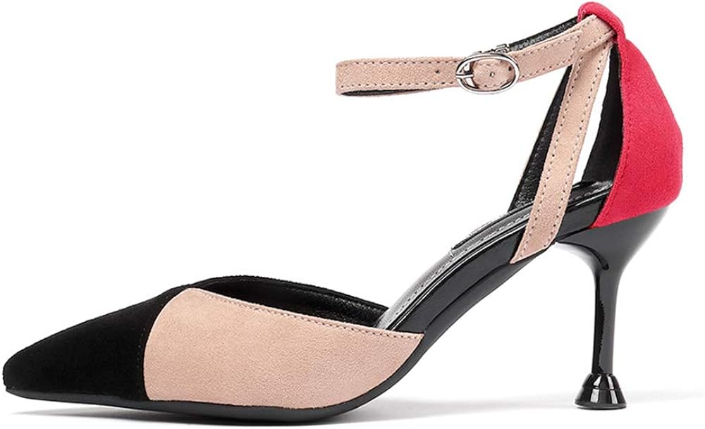 pointed toe ankle strap stiletto heels