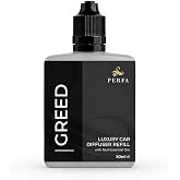 Car Air Freshener for Men - Greed Inspired Perfume Diffuser by Perfa | Luxury Fragrance - Long Lasting Freshness with Odor Eliminator Technology with Vent Clip - Great for Any Vehicle- 50ml Refill