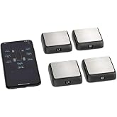 SK-500036 4-Corner Weight Scale System Fit For 1/8 1/10 1/12 RC Car Drift | 5.0 App Control, 2000g Per Corner (8000g Total), 0.1g Resolution, Auto-power Off Fit For RC Car Chassis Tuning.