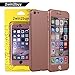 iPhone 6s Case,2win2buy [Full Body] Hybrid Tempered Glass with Acrylic Hard Case Cover Skin For iPhone 6s/iPhone 6 4.7 inch,Rose Gold