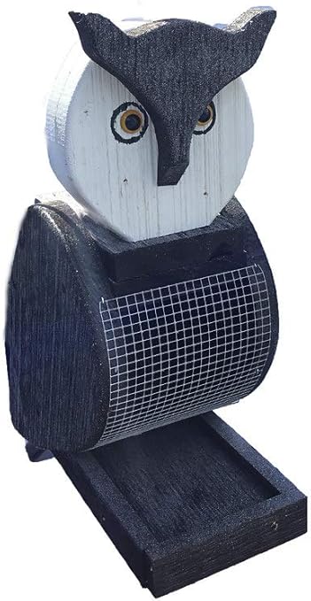 Amazon Com Furniture Barn Usa Hanging Owl Shaped Bird Feeder