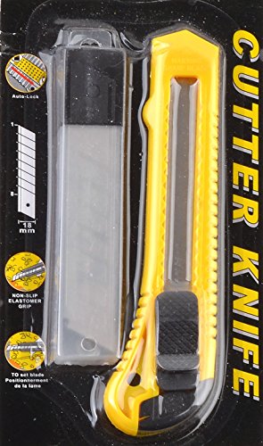 eZthings Heavy Duty Art Knife Plus 15 Blades for Cutting Crafts and Raw Materials (Utility Knife + Blades)