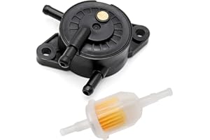 Fuel Pump with Fuel Filter Replacement for B S, Kohler, John Deere, Honda, Kawasaki 491922, 808656, 24 393 04-S, 24 393 16-S
