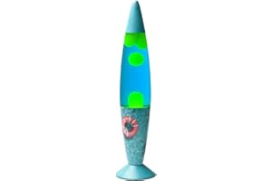AHCCSD Blue Magma Lamp,16 Inch Motion Liquid Lamp Blue Liquid with Green Wax Swimming Pool Base Relaxing Gorgeous Lamp for Adults Kids Women Girls Christmas Great Gift