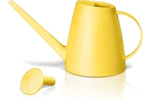 VKPLITE Plant Watering Can - Plastic Indoor and Outdoor - 1/2 Gallon - Yellow