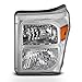 AKKON - For 2011 2012 2013 2014 2015 2016 F250 F350 F450 F550 SuperDuty Left Driver Side Headlight Chrome Lamp