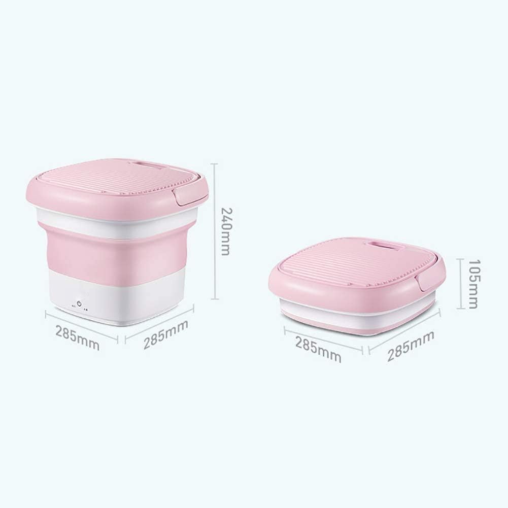 Draagbare Wasmachines Mini Opvouwbare Wasmachine Met Ultrasone Sterilisatie Automatische Ondergoedwasmachine Vrijstaande Babywasmachine Pink Blue