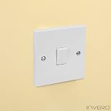 Invero 1 Gang 2 Way Electric Wall Light Switch White Rocker 10 Amp view 3