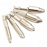 Drillpro Damaged Screw Remover Extractor Set by Mring Set Screwdriver Bit Sets Screw Remover Drill 1/4'' Hex Shank ( 5PCS )