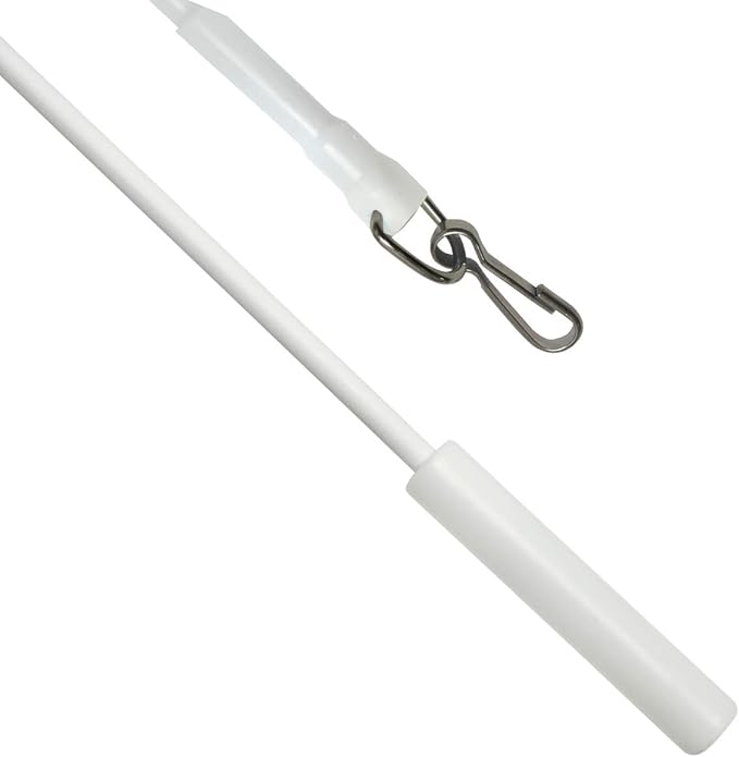 GARDINIA Draw Rod For Curtains And Drapes, Includes Metal Hooks, 2Pack