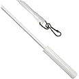 GARDINIA Draw Rod Plastic for Curtains and Drapes, Includes Metal Hooks (2-Pack), Transparent, 75 cm