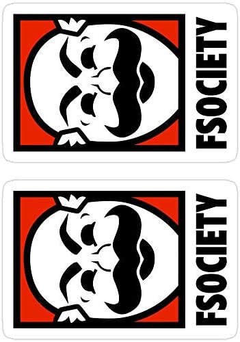 Hik kal Shop Fsociety Stickers (3 Pcs/Pack)