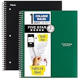 Five Star Spiral Notebook + Study App, 2