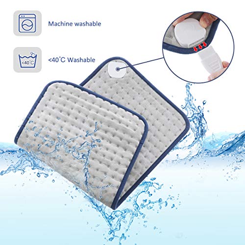 Heating Pads for Back Pain, MIGICSHOW Electric Dry & Moist Heated Pad Large Heat Pad for Cramps Relief, Back, Neck, Abdomen, Legs Ultra-Soft Touch 12''x24'', 6 Heat Settings & 2 Hr Auto Off