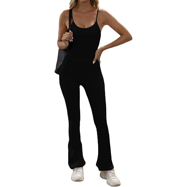 Amazon.com: Lingswallow Flare Jumpsuits for women Square