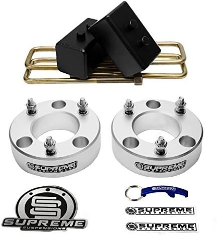 Supreme Suspensions - Ford F150 Full 2" Front + 3" Rear Suspension Leveling Lift Kit 2WD 4x2 (Silver) PRO