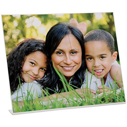 Neil Enterprises Inc. 11" x 8.5" Acrylic Bent Easel Picture Frame - Case of 12