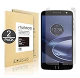 [2-Pack] Motorola Moto Z Force Droid Tempered Glass Screen Protector, iTURBOS Anti-Scratch, Anti-Fingerprint, Bubble Free, Lifetime Replacement Warranty