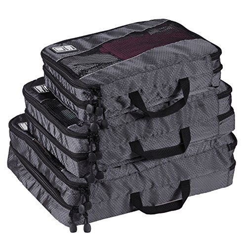 Banuce Lightweight Durable Travel Luggage Packing Cube Clothing Organizer -3pc Set