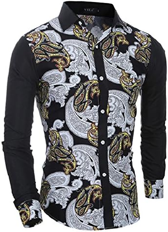 Vazpue ShirtsBrand men's shirt retro color shirt Slim Chemise Homme men's shirts and benevolence Hemden Camisa Masculina XXL Retro colorsAsian Size L