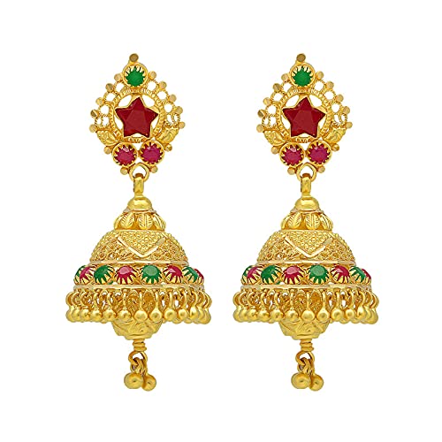 Buy Bhima Jewellers 22k Gold Earrings for women, 12.02 g at Amazon.in