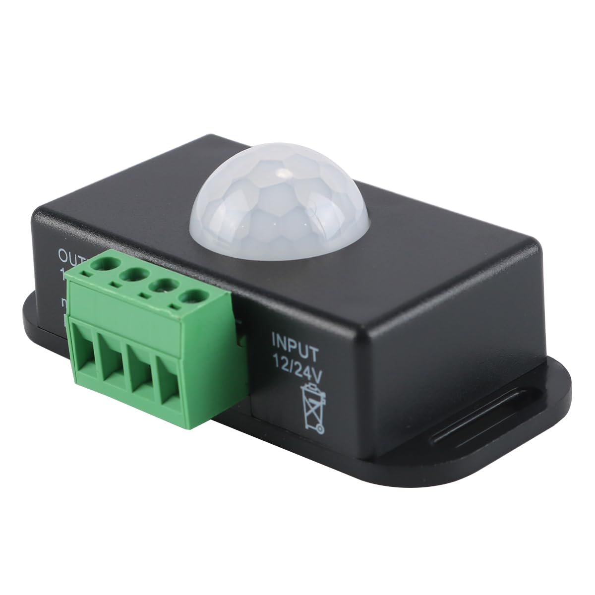 zalati PIR Motion Sensor 12V/24V Infrared LED Dimmer Switch Motion Function Automatic Controller for LED Strips Lights - Black