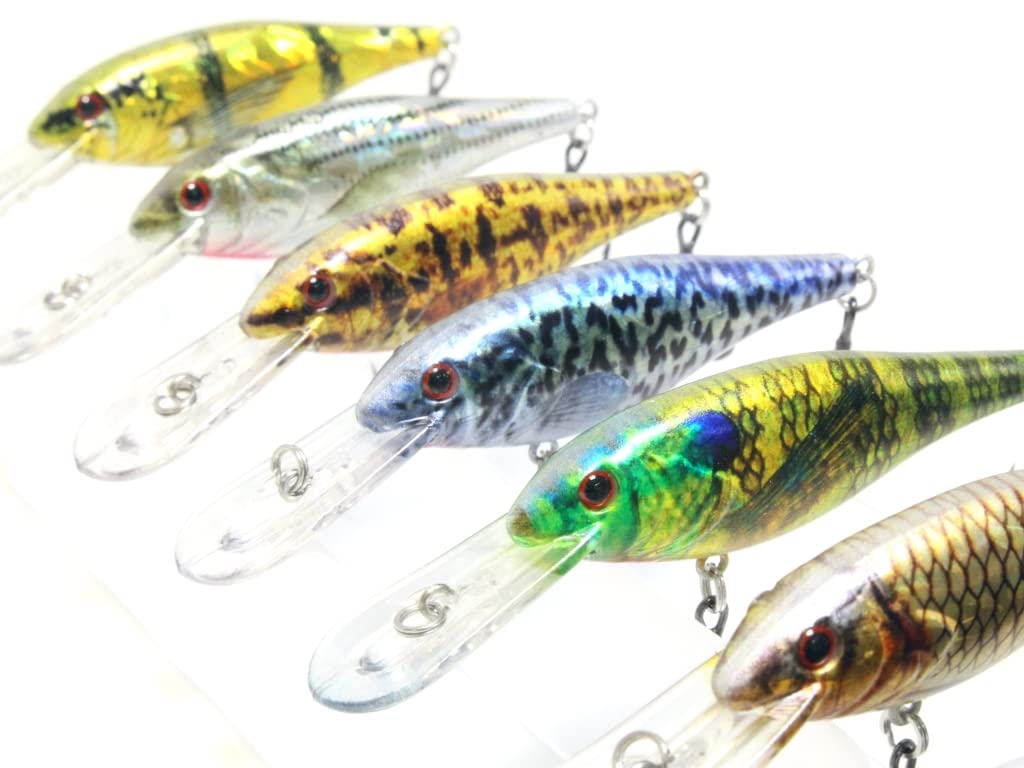 wLure Minnow Crankbait for Bass Fishing Bass Lure Jerkbait Fishing Lure (HC187KB, with Tackle Box) — image 1