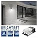 Hyperikon LED Wall Pack Outdoor Light, 30W, Security Wall Sconce Fixture, 5000K, Photocell, Clear Cover