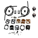 HURI Fuel Line Grommet Carburetor Repair Kit for Stihl FS36 FS40 FS44 String Trimmer