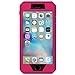 Amzer Full Body Hybrid Case with Built-In Screen Protector for iPhone 6 Plus/6s Plus - Retail Packaging - Pink