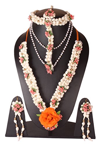 Ethnic Bollywood Style Indian Necklace Earrings Bridal Set Traditional Jewelry