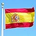 G128 Spain Spanish Flag | 3x5 Ft | LiteWeave Series Printed 100D Polyester | Country Flag, Vibrant Colors, Brass Grommets