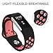 Hanlesi Band for Fitbit Charge 2 , Soft Silicone Adjustable Fashion Sport Strap for Fitbit Charge2 Replacement Fitness Accessory Wristband with hole Small Size for Girl Pink