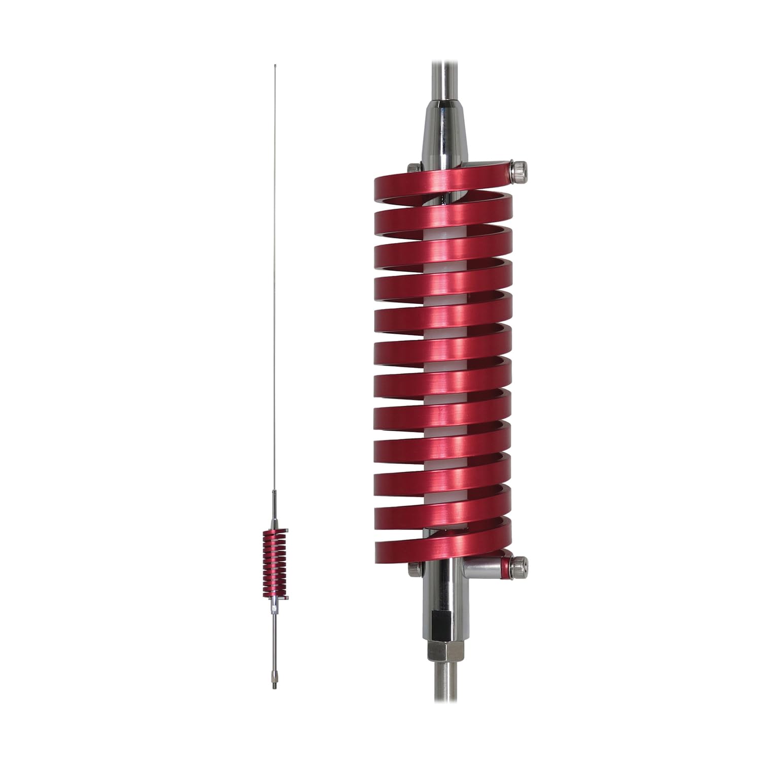 Photo 1 of **SELLING FOR PART IN PARTIAL SET // MISSING REST OF ANTENNA ****Browning BR-91-R BR-91 63-in. 15,000-Watt Flat-Coil CB Antenna with 6-in. Shaft, Red