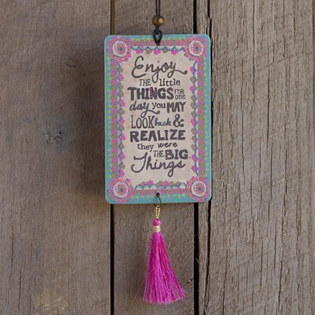 Natural Life Inspirational Air Fresheners with Tassel and 