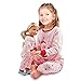 Girls Matching Doll&toddler 4 Piece long cotton Christmas Pajamas Kids Pjs