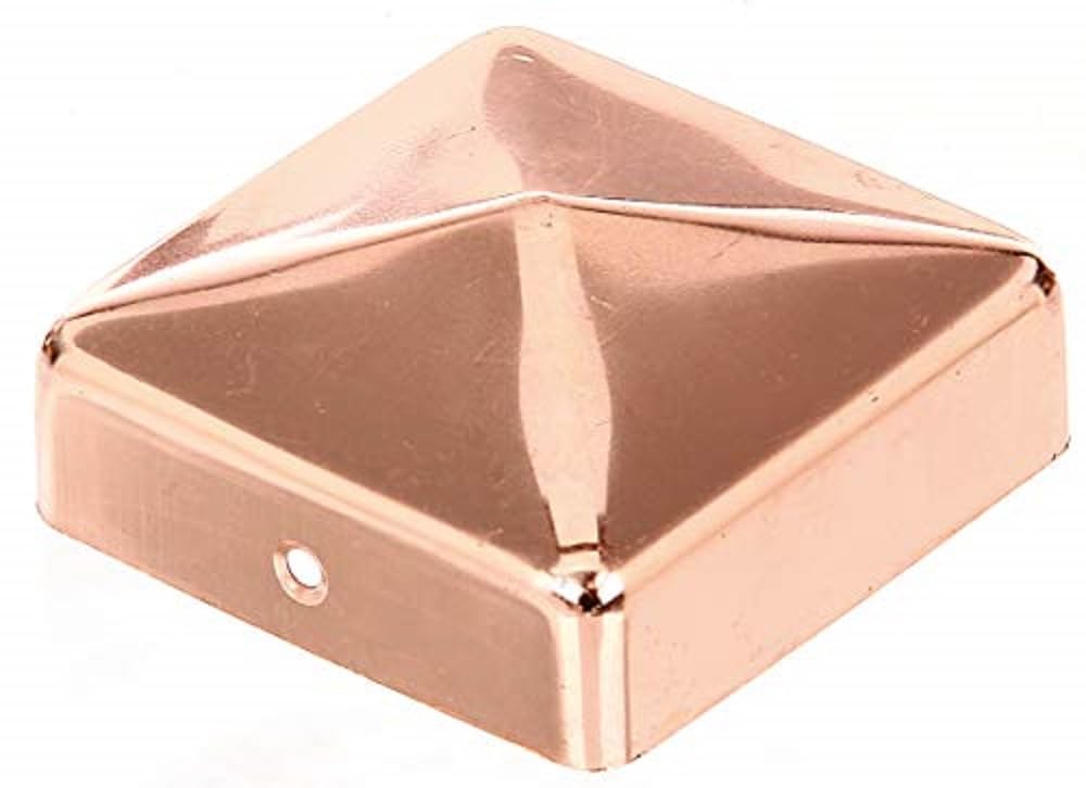 Post Cap for Wooden Posts Flat Shape 70 x 70 mm / 1 STK. Material: Kupfer