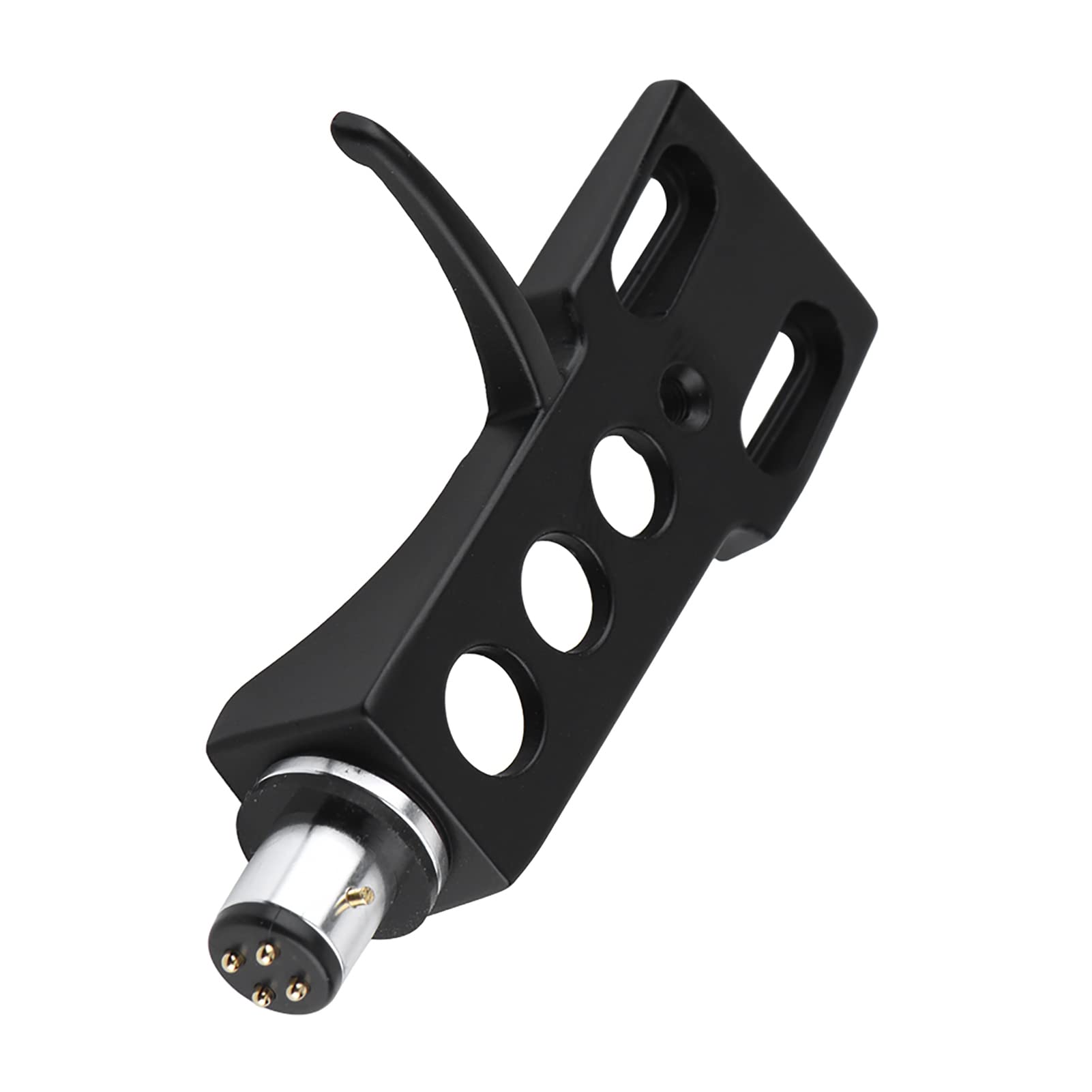 VGEBY Universal LP Turntable Phono Headshell Mount Replacement, Black, Plastic, Modern, Turntable, 4 Wires, RCA, Suitable for Various Phono Turntables